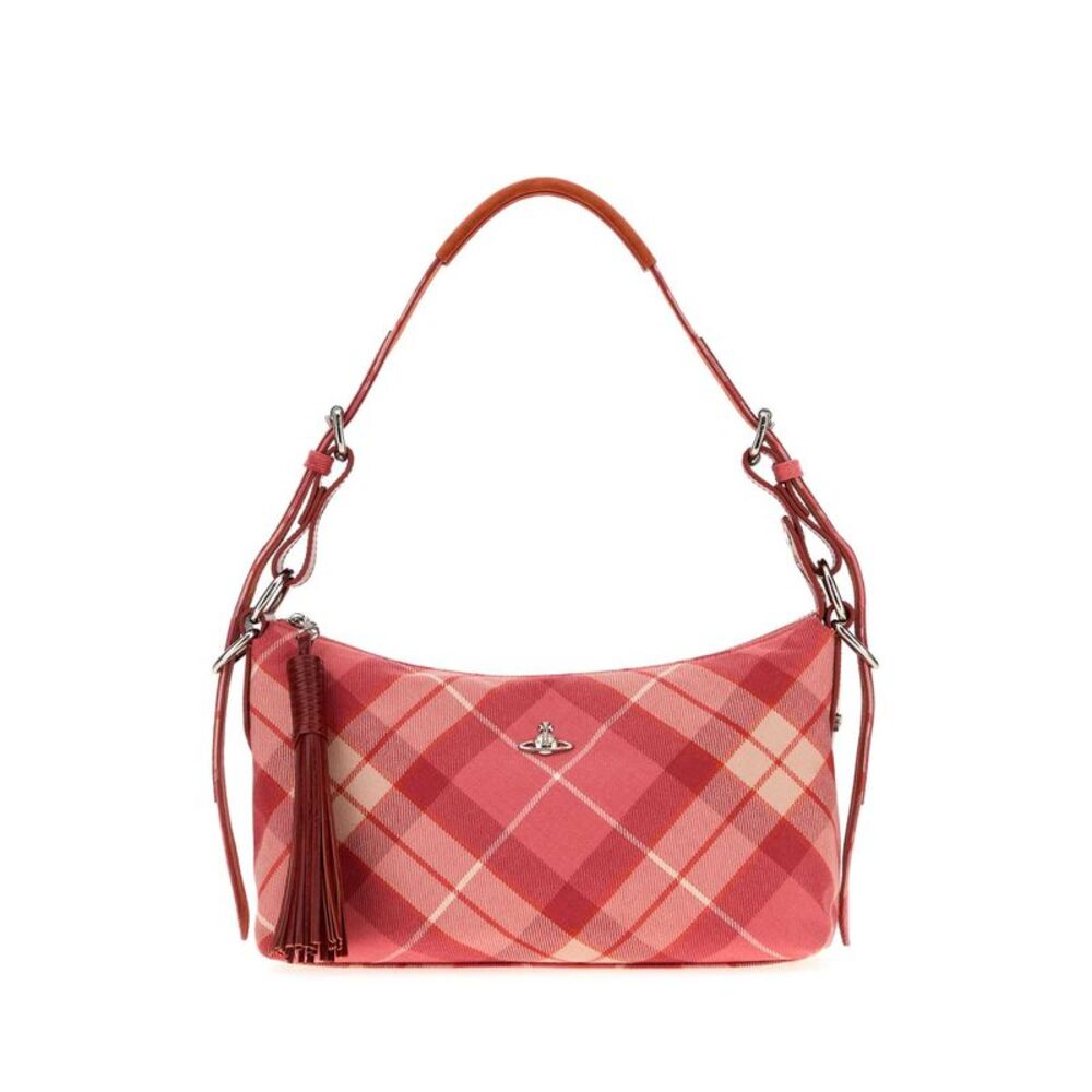 Vivienne Westwood Women Embroidered Fabric Emma Shoulder Bag